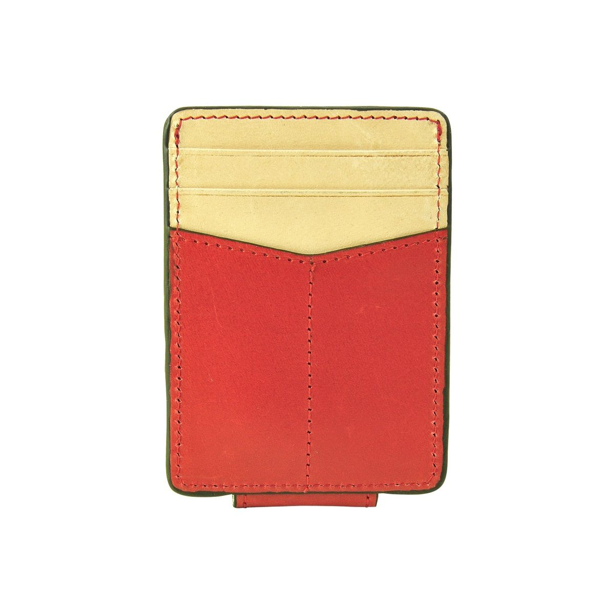 J.FOLD Magnetic Money Clip Wallet - Red